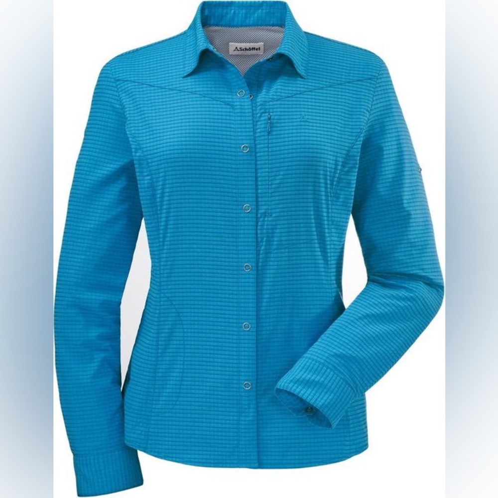 Schoffel Margaret UV bright blue shirt size 44